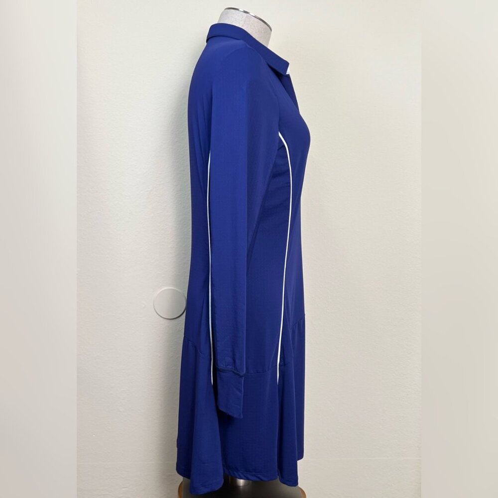 G LIFESTYLE Color Block Long Sleeve Mini Golf Athletic Dress w/Shorts M NEW - Picture 5 of 8